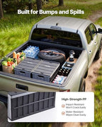 VEVOR Plastic Collapsible Storage Bins with Lids, 65L 2 Packs, Stackable Folding Storage Crates with Handles, Holds 84 lbs Per Bin, Heavy Duty Containers, Space-Saving Baskets, for Home Organizing - Image 6