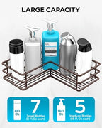 Nieifi Corner Shower Shelves, Adhesive Shower Caddy, Bathroom Organization - Image 4