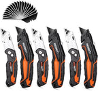 REXBETI Box Cutter 6-Pack, Utility Knife with Blade Storage, 44 Blades by REXBETI