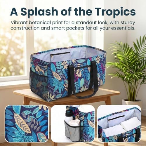 Extra Large Utility Tote Bag - Reusable Grocery Bags Foldable Heavy Duty - Image 4