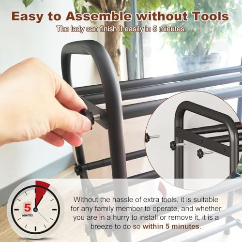 Expandable 3-Tier Shoe Rack for Closet & Entryway, Metal Shoe Organizer - Image 5