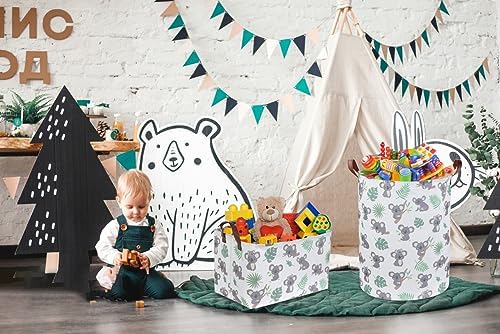 Essme Baby Laundry Basket,Kids laundry hamper for Baby Room Decor,Nursery Hamper, Animal Basket,Gift Baskets,Home Organizer(Koala) - Image 2