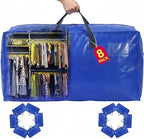 Moving Bags Heavy Duty,Extra Large Moving Bags for Travel/College Packing/Storage/Organization/Seasonal Clothes & Bedding Storage,Moving Supplies Bins,Compatible with Ikea Frakta Cart (Blue,8Pcs) by Unknown