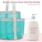 Mesh Shower Caddy Portable - 7 Pockets Large Shower Bag for Dorm, Camping - Image 3