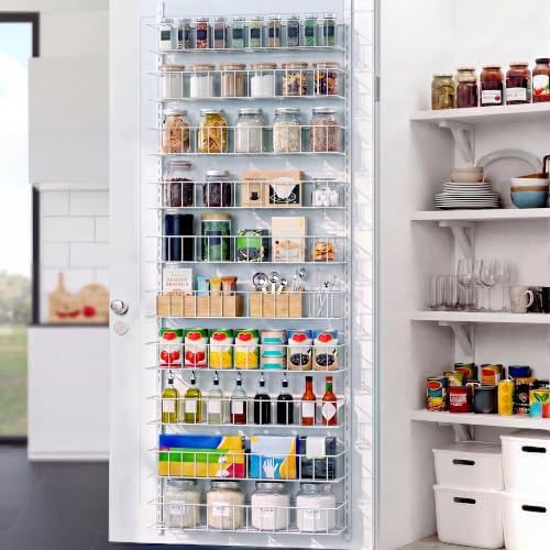 ElegantArray 10-Tier Pantry Door Organizer, White by Unknown