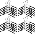 Ripeng Space Saving Clothes Hanger 8 Packs 5 in 1 Multi Layer Anti Slip Metal Heavy Duty Stainless Steel Sweater Shirt Clothes Hangers Closet Storage Organizer (Black, Style 1) by Ripeng