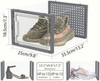 HOMIDEC XL Clear Shoe Storage Boxes, Stackable Shoe Organizer for Closet - Image 3