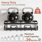 YASONIC Shower Caddy Adhesive, Rustproof Shower Organizer, Wall Shower Rack - Image 4