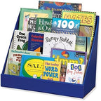 Classroom Keepers Sturdy Cardboard Book Shelf, 3-Tiered, Blue, 17" H x 20" W x 10" D, 1 Unit - Image 2