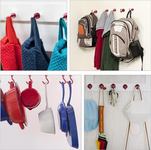 DIYMAG Magnetic Hooks 20pcs 30lbs Cruise Essentials 2026 Magnet Hook Red - Image 6