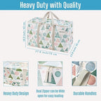 VENO 4 Pack Heavy Duty Moving Bags, Extra Large Storage Bags with Reinforced Handles & Strong Zippers, Foldable & Reusable Moving Box Alternative for Clothes & Dorm Storage - Image 3