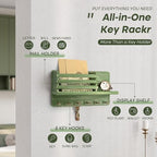 Rebee Vision Key Holder Wall Mount with 8 Key Hooks for Room Decor, Green - Image 5