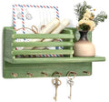 Rebee Vision Key Holder Wall Mount with 8 Key Hooks for Room Decor, Green by REBEEVISION