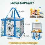 BALEINE 1PK Insulated Reusable Grocery Bag, Heavy Duty Shopping Tote - Image 5