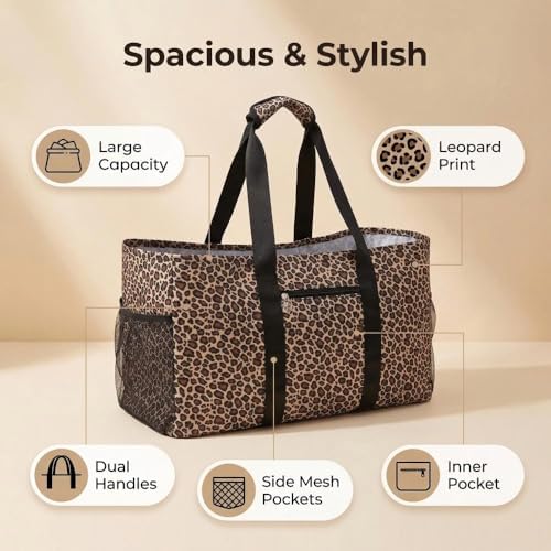 Extra Large Utility Tote Bag - Reusable Grocery Bags Foldable Heavy Duty - Image 6