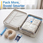 Fygrip 80% Space Saver Vacuum Storage Bags with Hand Pump, 20 Combo | Plastic Packaging Bags, Vacuum Seal Bags for Clothing, Travel Lugggage, Blankets, Comforters - Image 6