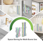 2 PACK Acrylic Straw Holder for Cabinet Doors, Reusable Straw Organizer with Ultra-Sticky Adhesive, Small Kitchen Accessories Container, Fits Both Short & Long Straws (Transparent) - Image 5