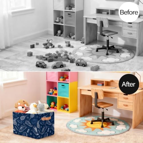 Tenni Storage Basket Toy Storage Bins Collapsible Cube Organizer - Image 4