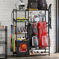 Sports Equipment Organizer Garage Organization , Golf Bag Storage Rack, Organizer for 2 Golf Bag , Indoor/Outdoor Ball Storage Bins for Toy Sports Gear Storage, Ideal for Home, Garage, Club, Basement by Sonyabecca