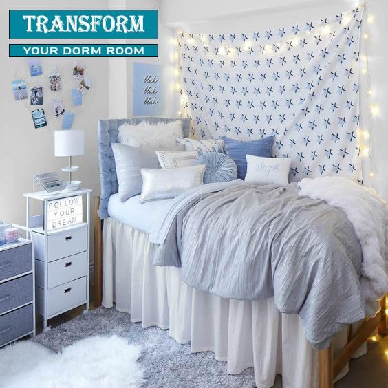 Dorm Bed Skirt, Twin XL, 34" Drop, Ivory - Image 5