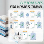 Travel Vacuum Storage Bags with Rechargeable Cordless USB Pump, 35 Combo - Image 4