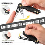 Folding Utility Knife with Blade Storage Pocket Knife Clips 11# Blade - Image 4