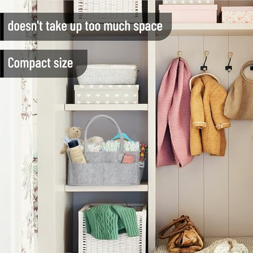 Mr. Pen- Baby Diaper Caddy Organizer, 2 Pack, Gray - Image 5