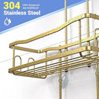 Hanging Shower Caddy Over Shower Head - No Drill Rustproof Shower Rack - Image 3