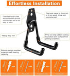 GUDEMAY 32 Pack Steel Garage Hooks Heavy Duty, Utility Wall Mount Hook with Anti-Slip Coating, Hanger & Organizer for Bulk Items, Bikes, Ladders, Power Tools, Ropes, and More Equipment - Image 4