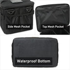 Tactical Camping Storage Bag 18L Tactical Utility Tote Bag Camping Cookware Organizer Trunk Organizer (Black) - Image 4