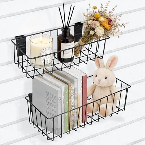 Heavy-Duty Slatwall Baskets and Hooks - Slatwall Accessories for Standard Slatwall Panels | Ideal for Organizing Garages and Workshops - Image 4