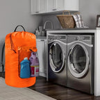 Laundry Bag with Shoulder Straps and Mesh Pocket Laundry Backpack Large Portable Laundry Hamper for College Laundromat Apartment - Image 6
