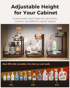 Sevenblue 2-Pack 2-Tier Height Adjustable Under Sink Organizer & Storage - Image 4