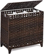 Laundry Hamper with 3 Removable Liner Bags, 132L Laundry Sorter with Lid by Hermina