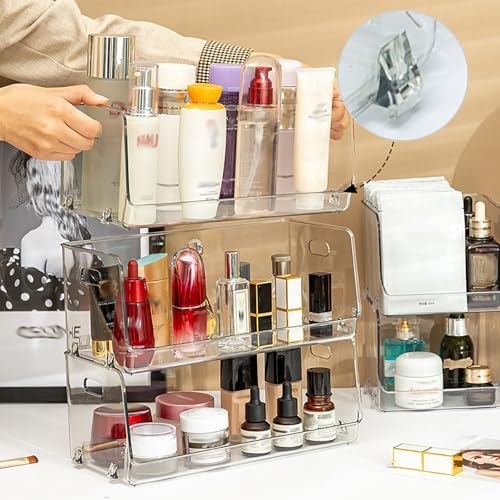 Nicunom 2 Pack Stackable Plastic Storage Bins Open Front, Clear Pantry Organizer Bin Household Food Storage Bin for Kitchen Countertops Cabinet Shelf - Image 7