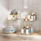 Vtopmart 4 Pack Pull Out Bathroom Under Sink Organizer (S-Standard) - Image 4