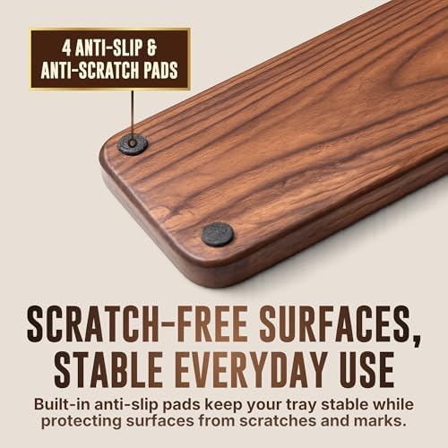 Solid Walnut Tray 11.75 x 4.75, Handmade Wooden Catchall Tray, Rectangle - Image 5