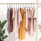 Plastic Hangers 20 Pack Grey - Clothes Hangers - Makes The Perfect Coat Hanger and General Space Saving Hangers for Closet and New Apartment Essentials - Percheros Ganchos para Colgar Ropa Hangars - Image 6