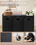 Laundry Sorter 3 Section,Laundry Basket with Wheels,3×15.8 Gal (60L) Black - Image 3