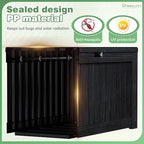 Greesum Outdoor Storage Box 120 Gallon Storage Bin with Lid for Patio Furniture, Garden Tools, Pool Supplies, Lockable, Waterproof and UV Resistant, Black - Image 6