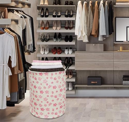 Collapsible Kids Laundry Basket Clothes Hamper, Foldable Storage Organizer Bin, Toy Clothes Storage with Handles for Boys Girls Bedroom, Room Decor - Image 7