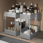 Sevenblue 2-Pack Under Sink Organizer with Hooks & Hanging Cup for Kitchen by Sevenblue