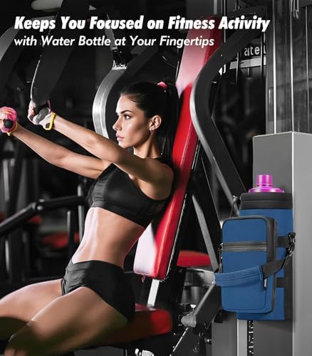 Nuovoware Magnetic Gym Bag, 40oz, Water Bottle Carrier Holder, Indigo - Image 5