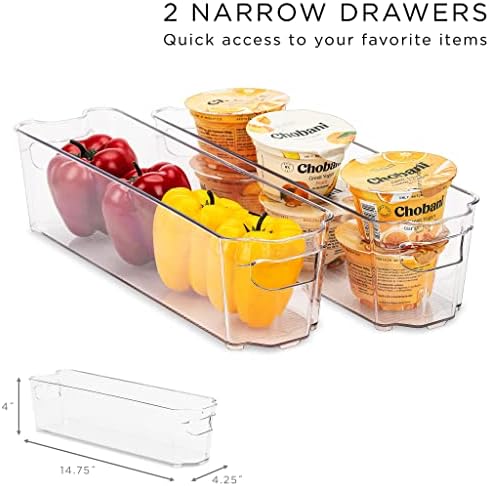 Sorbus Fridge Organizers and Storage Bins for Pantry & Fridge (6 Piece Set) - Image 6