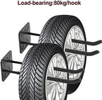 Sinoer 2 Pack Metal Wall Mount Garage Double Storage Hooks - Image 6