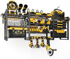 Large Power Tool Organizer Wall Mount With Charging Station,Upgraded Tool Rack Load 400 Lbs,10-Tiers With 4 Cordless Tool Organizer And 6FT Power Strip,Battery Utility Shelve For Garage,Gift For Men by CFMASTER