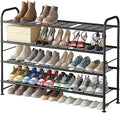 LINZINAR 4 Tier Long Shoe Rack for Closet Metal Shoe Organizer for Entryway by LINZINAR