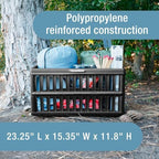 CleverMade Collapsible Utility Crates, 60L Storage Crate, 3 Pack, Obsidian - Image 5