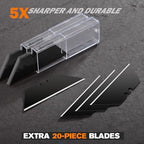 REXBETI Box Cutter 6-Pack, Utility Knife with Blade Storage, 44 Blades - Image 7