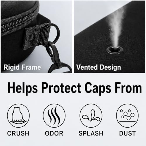 Hard Hat Travel Case for Up to 3 Baseball Caps, Premium Compact Hat Carrier - Image 4
